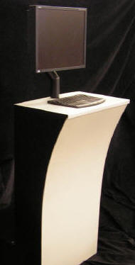 rent computer kiosk for tradeshows, games, cyber-cafes, self registration